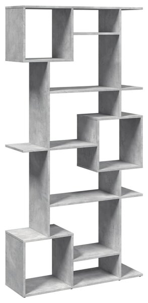 Knihovna betonově šedá 92 x 29 x 188 cm kompozitní dřevo 3310319