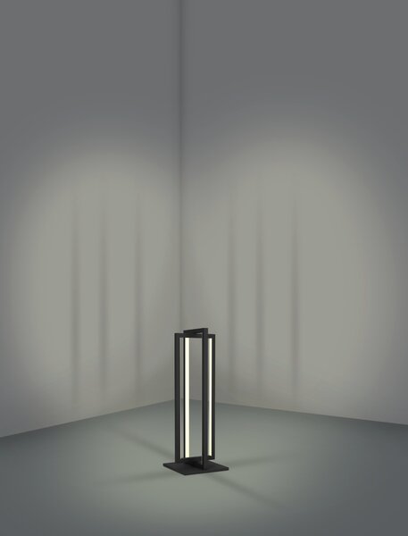 EGLO 900468 SIBERIA stolní lampička LED V430mm 15,5W/2200lm 3000-6500K černá, bílá, stmívatelné, dálkový ovladač