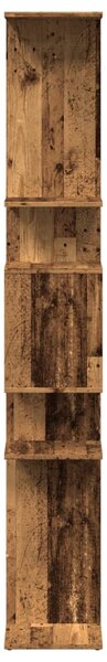 Knihovna old wood 92 x 29 x 188 cm kompozitní dřevo 3310323