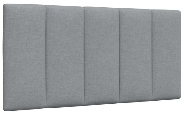 Rám postele bez matrace Hanko světle šedá 100 x 200 cm textil 3310370