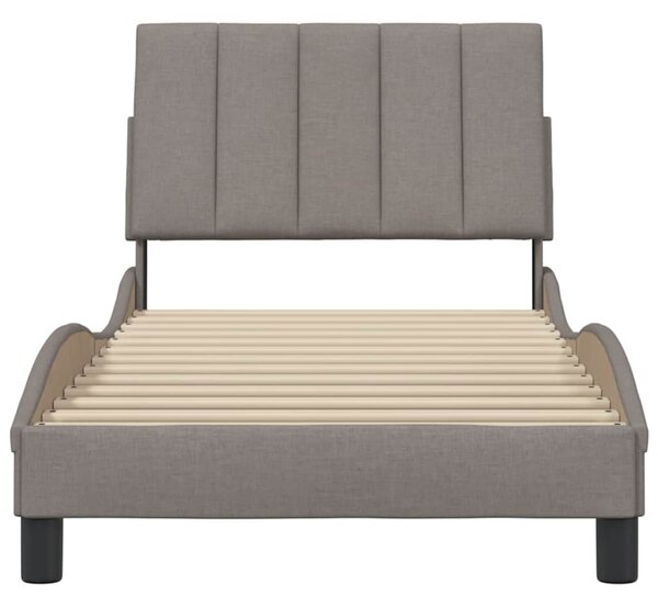 Rám postele bez matrací Hanko taupe 90x190 cm textil 3310360