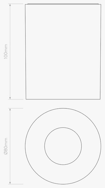 Astro Kos LED kulaté přisazené svítidlo IP65 Bílá140mm - 12.8W