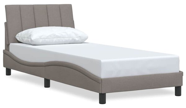Rám postele bez matrací Hanko taupe 90x190 cm textil 3310360