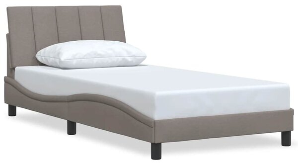 Rám postele bez matrace Hanko taupe 100 x 200 cm textil 3310374