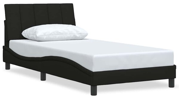 Rám postele bez matrace Hanko černý 100 x 200 cm textil 3310372