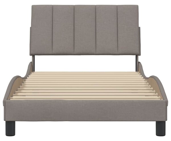 Rám postele bez matrace Hanko taupe 100 x 200 cm textil 3310374