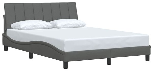 Rám postele bez matrace Hanko tmavě šedá 140 x 200 cm textil 3310392