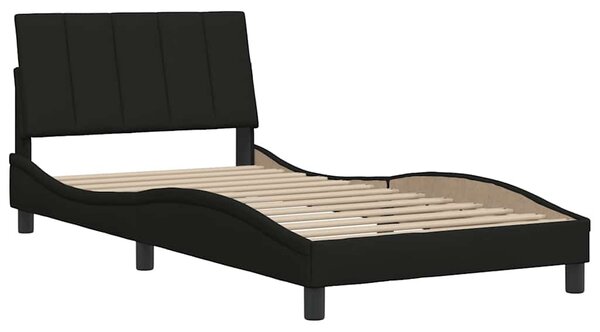 Rám postele bez matrace Hanko černý 100 x 200 cm textil 3310372