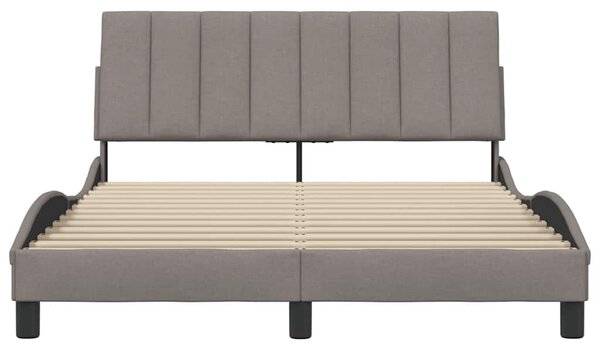 Rám postele bez matrace Hanko taupe 140 x 200 cm textil 3310395