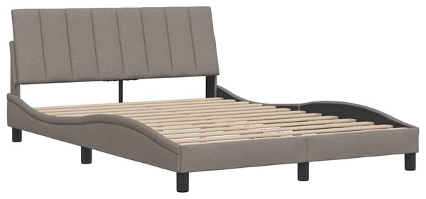Rám postele bez matrace Hanko taupe 140 x 200 cm textil 3310395