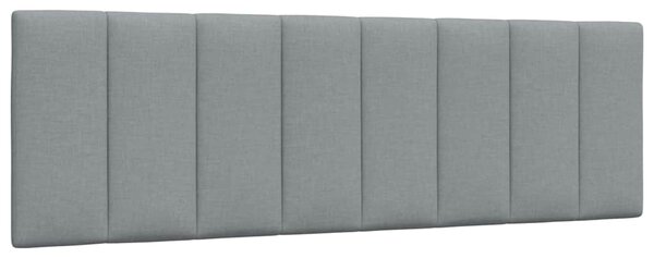 Rám postele bez matrace Hanko světle šedý 160 x 200 cm textil 3310398