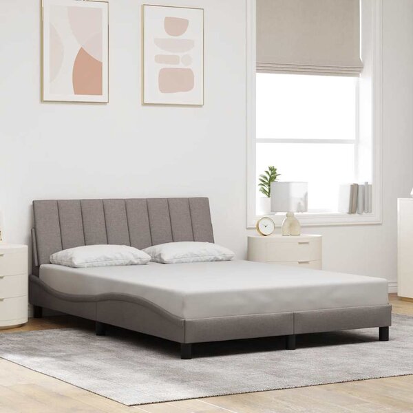 Rám postele bez matrace Hanko taupe 140 x 200 cm textil 3310395