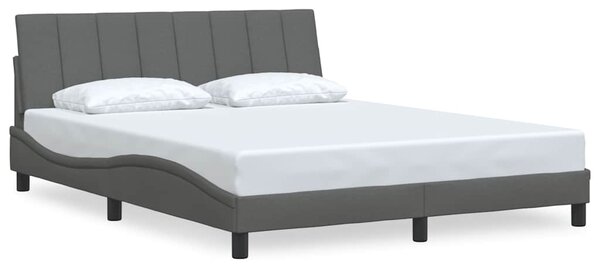 Rám postele bez matrace Hanko tmavě šedý 160 x 200 cm textil 3310399