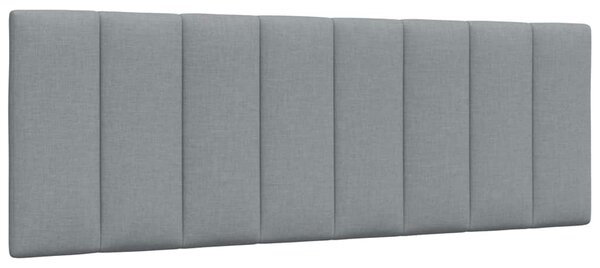Rám postele bez matrace Hanko světle šedý 140 x 200 cm textil 3310391