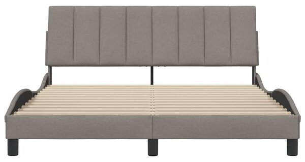 Rám postele bez matrace Hanko taupe 160 x 200 cm textil 3310402