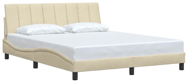 Rám postele bez matrace Hanko krémový 160 x 200 cm textil 3310403