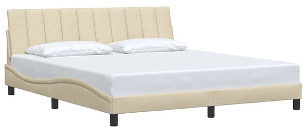 Rám postele bez matrace Hanko krémový 180 x 200 cm textil 3310410