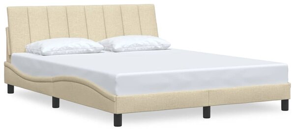 Rám postele bez matrace Hanko krémový 160 x 200 cm textil 3310403