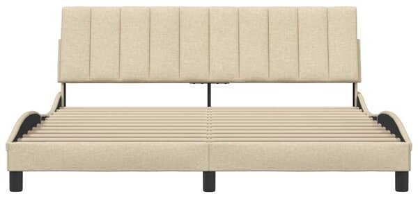 Rám postele bez matrace Hanko krémový 180 x 200 cm textil 3310410