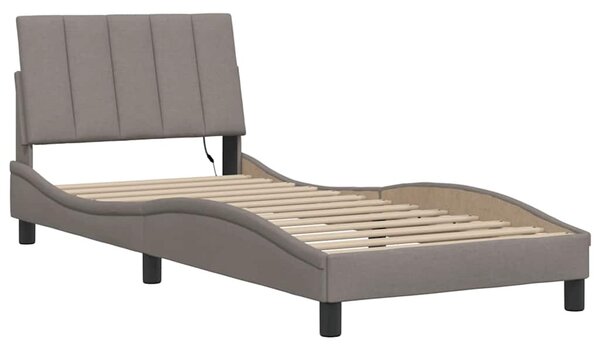 Rám postele bez matrací Hanko taupe 90x190 cm textil 3310430