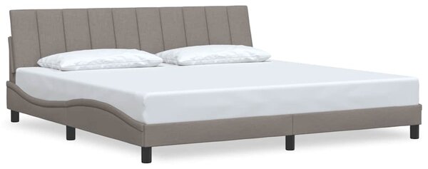Rám postele bez matrace Hanko taupe 200 x 200 cm textil 3310416
