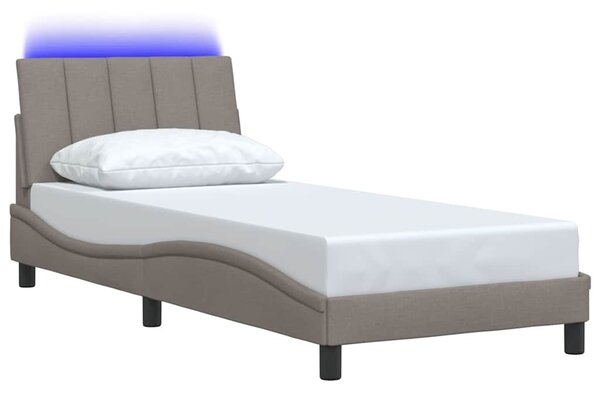 Rám postele bez matrací Hanko taupe 90x190 cm textil 3310430