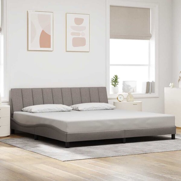 Rám postele bez matrace Hanko taupe 200 x 200 cm textil 3310416