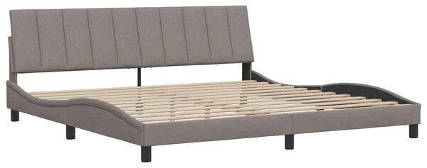 Rám postele bez matrace Hanko taupe 200 x 200 cm textil 3310416