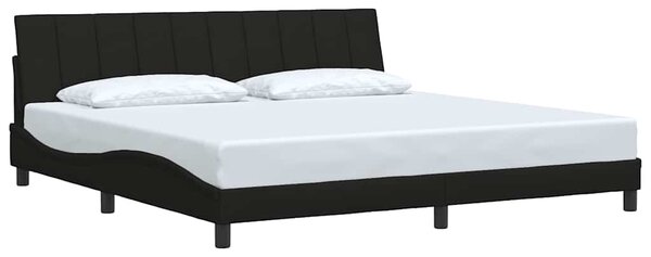 Rám postele bez matrace Hanko černý 200 x 200 cm textil 3310414