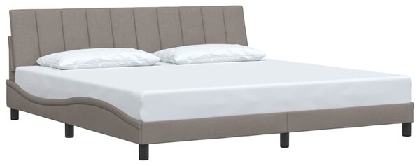 Rám postele bez matrace Hanko taupe 200 x 200 cm textil 3310416