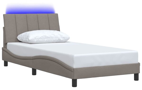 Rám postele bez matrace Hanko taupe 100 x 200 cm textil 3310444