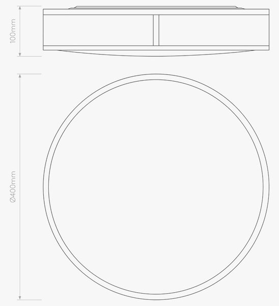 Astro Mashiko E27 přisazené svítidlo IP44 Ø230mmChromová
