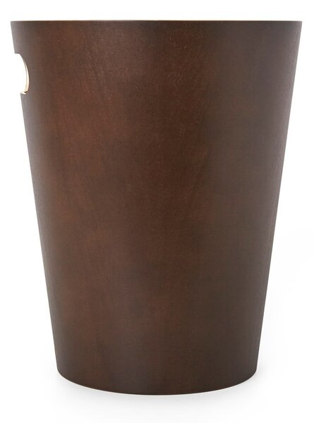 Hnědý kancelářský odpadkový koš 7,5 l Woodrow – Umbra