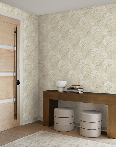 Béžová 3D geometrická vliesová tapeta na zeď, EV3908, Candice Olson Casual Elegance, York