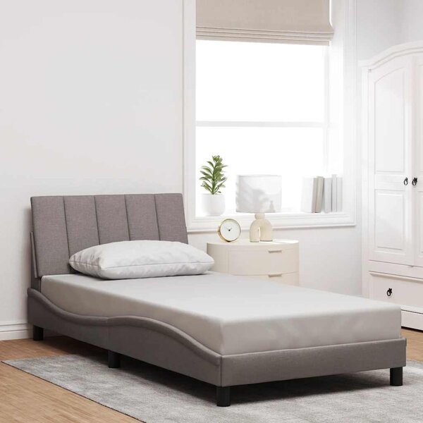 Rám postele bez matrace Hanko taupe 100 x 200 cm textil 3310444