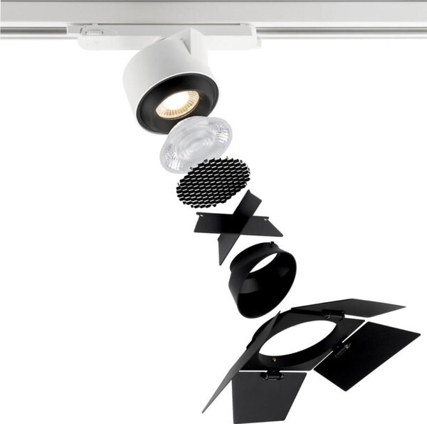 Deko-Light 3-fázové bodové svítidlo Ceres 90, 19 W, DALI, 3000 K, černá 707297