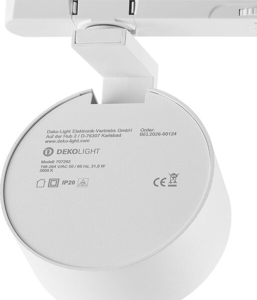 Deko-Light 3-fázové bodové svítidlo Ceres 118, 31 W, 3000 K, bílá 707292