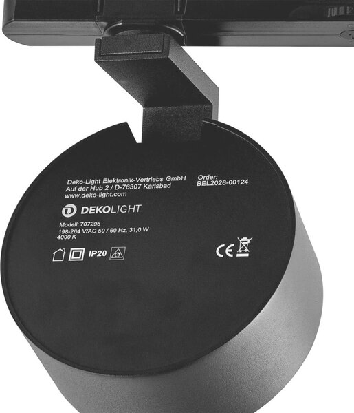 Deko-Light 3-fázové bodové svítidlo Ceres 118, 31 W, 4000 K, černá 707295