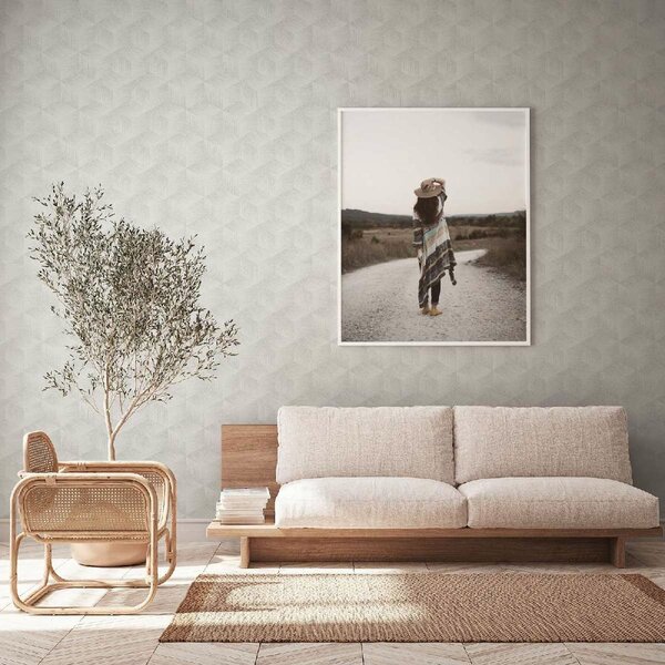 A.S. Création | Vliesová tapeta na zeď Natural Living 38506-2 | 0,53 x 10,05 m | krémová, šedá