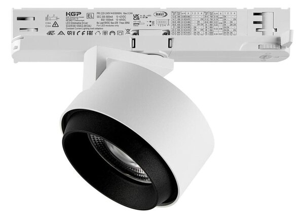 Deko-Light 3-fázové bodové svítidlo Ceres 118, 31 W, DALI, 3000 K, bílá 707304