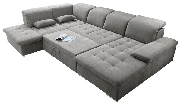 SEDACÍ SOUPRAVA, textil, jílová barva MID.YOU - Sedací soupravy, Online Only