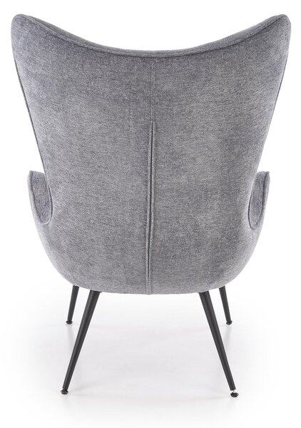 HALMAR Designové křeslo ušák JUKON šedé