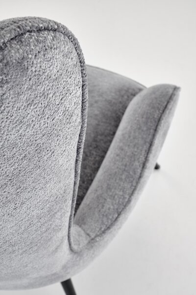 HALMAR Designové křeslo ušák JUKON šedé
