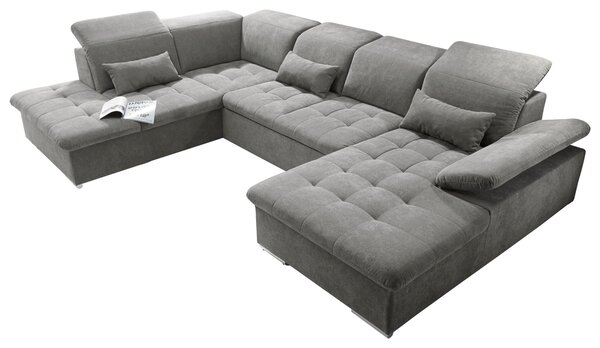 SEDACÍ SOUPRAVA, textil, jílová barva MID.YOU - Sedací soupravy, Online Only