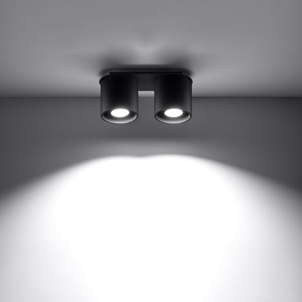 Sollux Lighting Stropní svítidlo ORBIS 2 černé