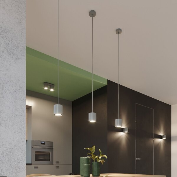 Sollux Lighting Závěsné svítidlo ORBIS 1 šedé