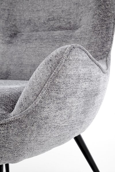 HALMAR Designové křeslo ušák JUKON šedé