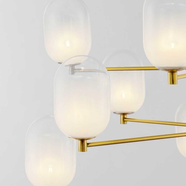 Nova Luce Balor G9 skleněný závěsný lustr 100cm