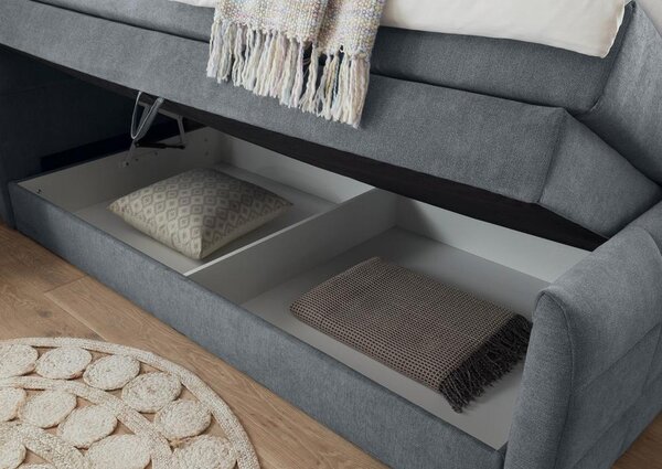 Boxspring postel KUBA 100x200 cm antracit