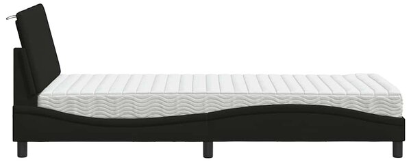 Postel s matrací Hanko černá 80 x 200 cm textil 3310491